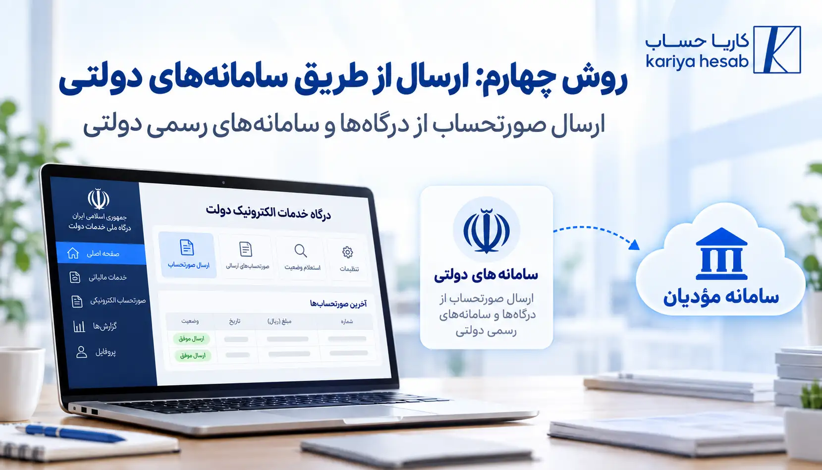 روش چهارم: ارسال از طریق سامانه‌های دولتی