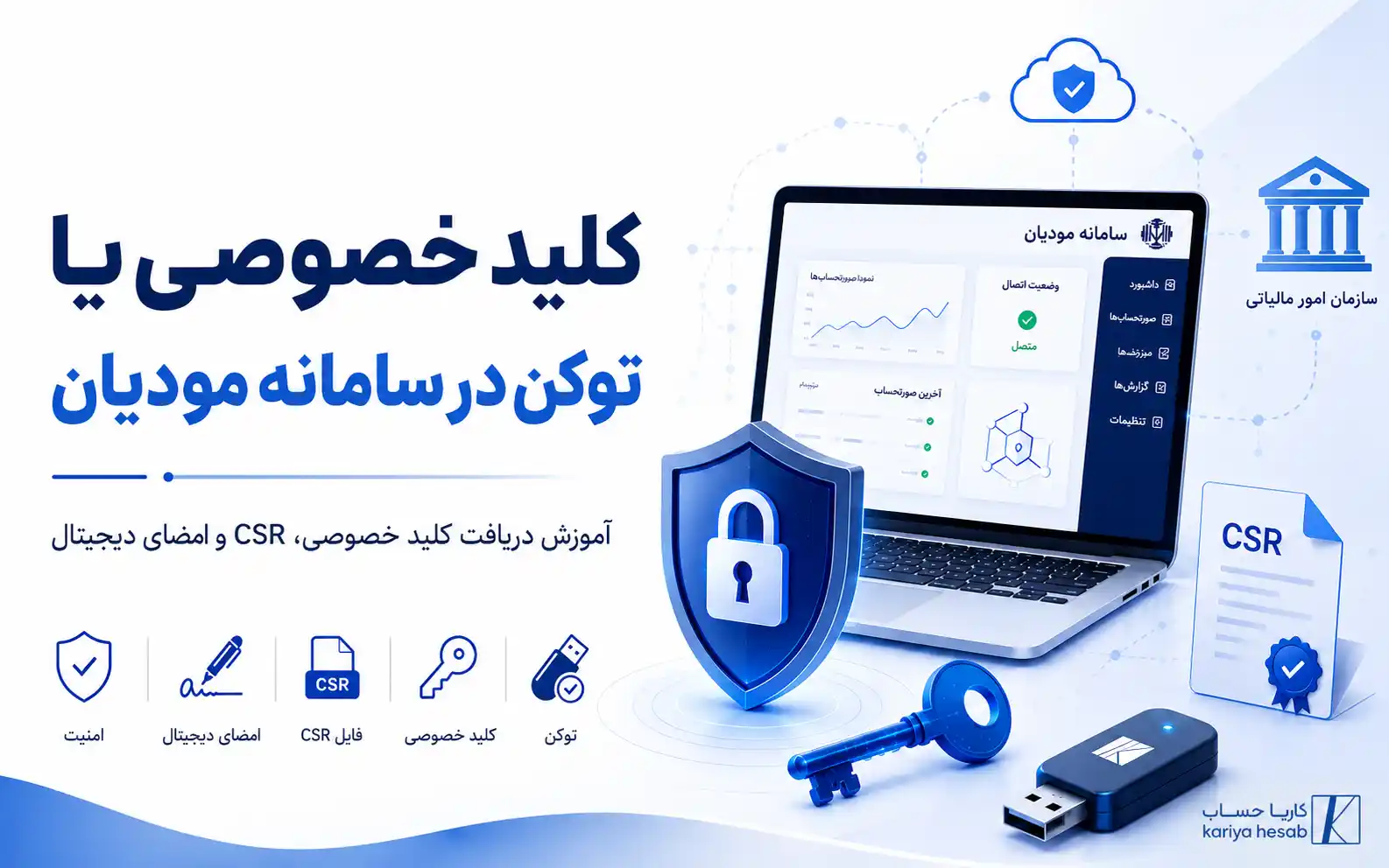 کلید خصوصی یا توکن در سامانه مودیان