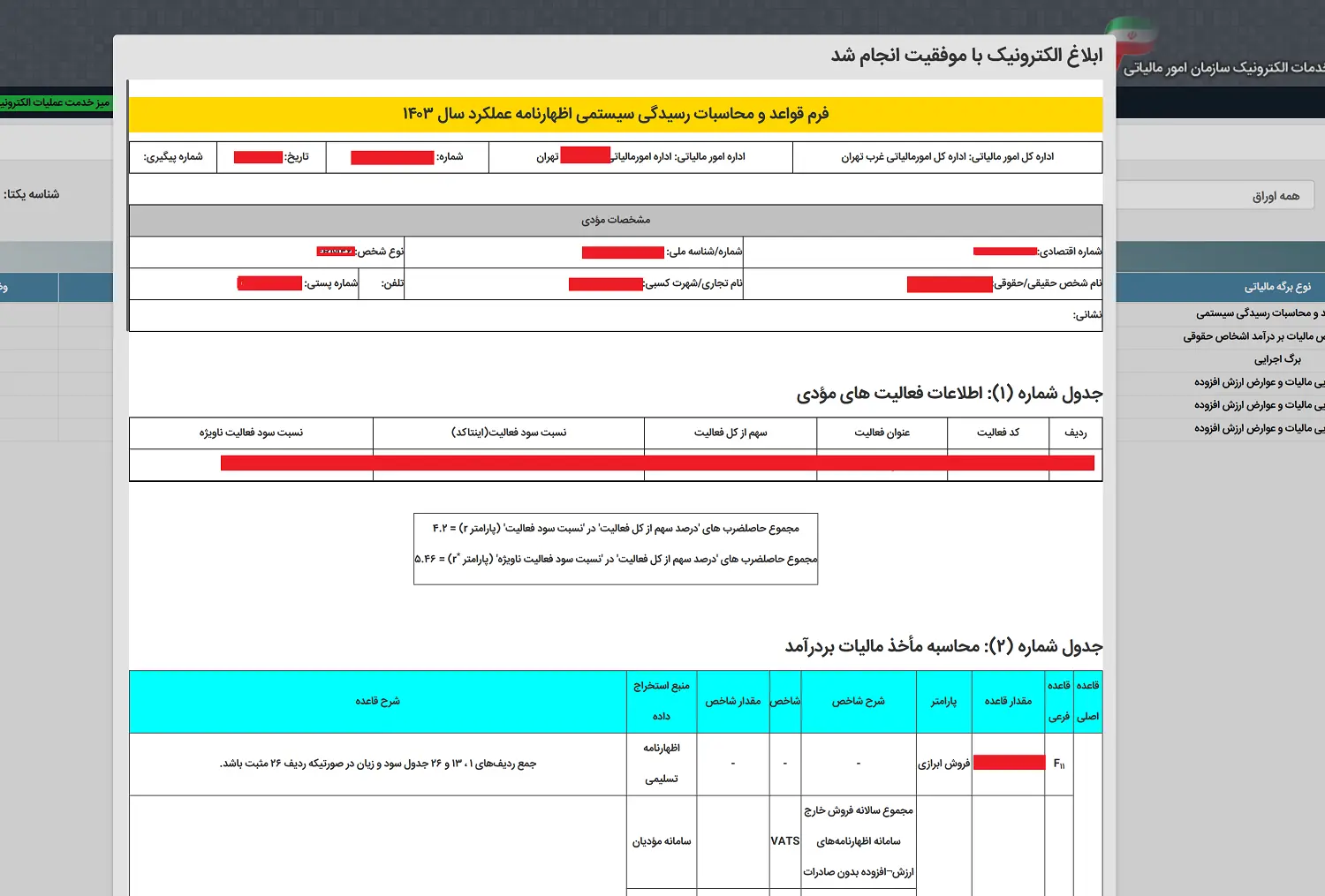 نحوه محاسبه مالیات سیستمی؛ بررسی ریز محاسبات برگ تشخیص سیستمی به زبان ساده